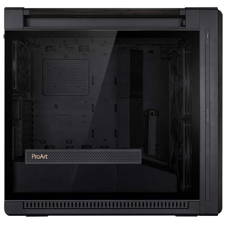ASUS ProArt PA602 Midi-Tower PC-Gehäuse, E-ATX, Echtholz, Tempered Glass – Schwarz image number 12