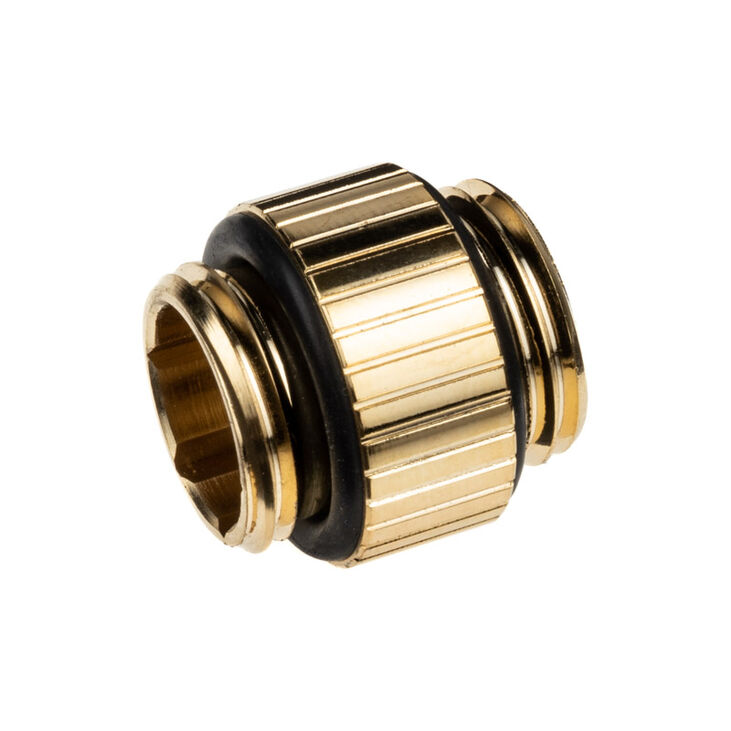 EK Water Blocks EK-Quantum Torque Micro G1/4 inch Extension straight MM 7 - gold image number 1