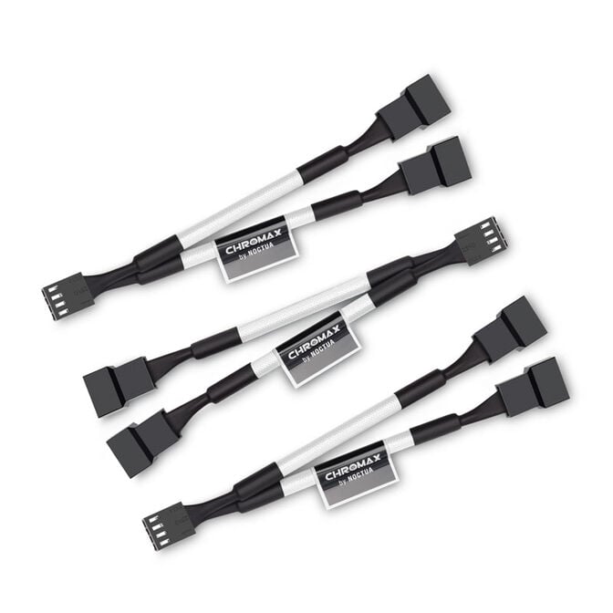 Noctua NA-SYC1 chromax.white Y-splitter cable set for fans - white image number 0