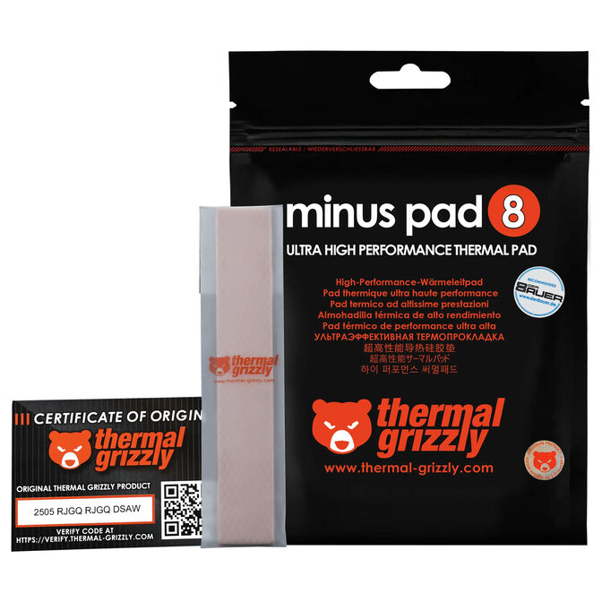 Thermal Grizzly Minus Pad 8 - 120 x 20 x 2,0 mm, 2 St&uuml;ck image number 7