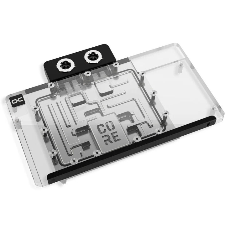 Alphacool Core RX 9070 Red Devil GPU water block, ARGB, with backplate - acrylic image number 1