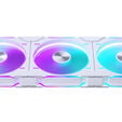 Phanteks D30 PWM Regular Airflow, D-RGB Fan, 3-pack - 140mm, white image number null