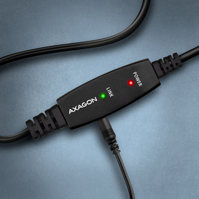 AXAGON ADR-210B aktives USB 2.0 Verbindungskabel, USB-A auf USB-B - 10m image number 1