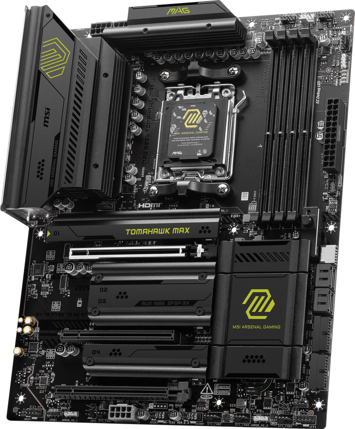 MSI MAG B850 Tomahawk Max WiFi Mainboard, Sockel AM5, AMD B850, ATX, DDR5 image number 3