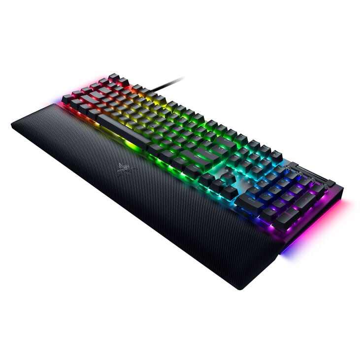 Razer BlackWidow V4 Gaming Tastatur, USB - Yellow Switch, schwarz image number 2