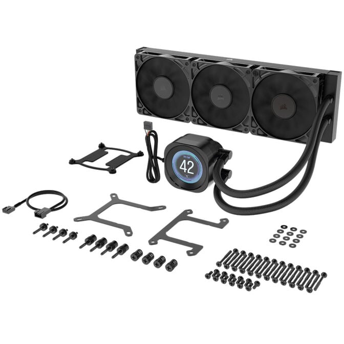 Corsair Nautilus RS 360 LCD ARGB Komplett-Wasserk&uuml;hlung - 360 mm, schwarz image number 5
