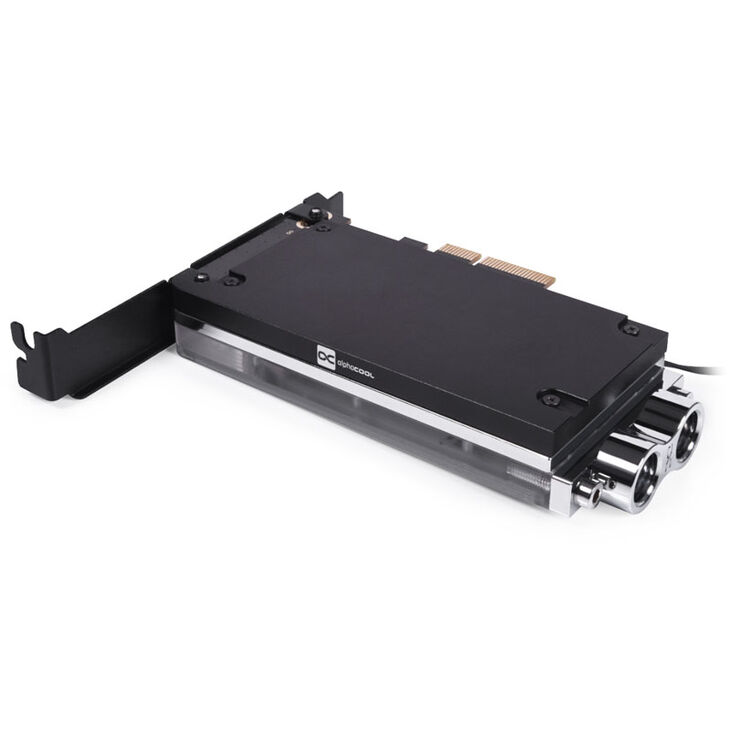 Alphacool Core M.2 NVMe PCIe 5.0 Liquid Cooler, ARGB - black image number 2
