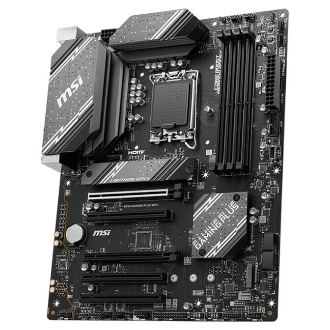 MSI B760 Gaming Plus WiFi motherboard, LGA 1700 socket, Intel B760, ATX, DDR5 image number 4