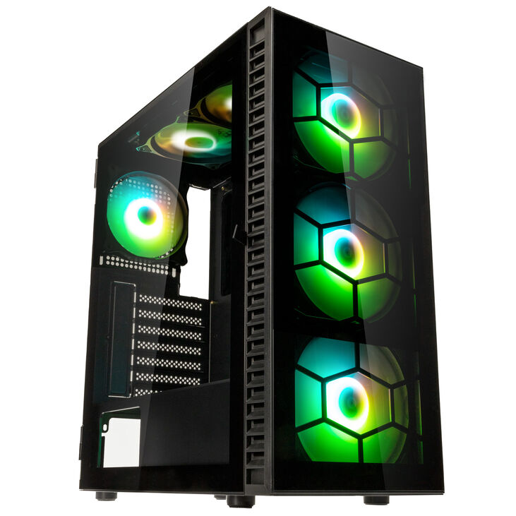 Kolink Observatory HF Plus Glass ARGB Midi-Tower - schwarz image number 0