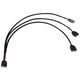 Alphacool Y-Splitter aRGB 3-pin to 3x 3-pin 30cm - black