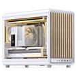 Jonsbo D33 Wood PC-Geh&auml;use, Mini-Geh&auml;use, mATX, Tempered Glass - wei&szlig;, Holz image number null