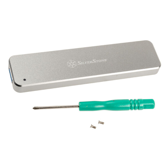 SilverStone SST-MS09S, M.2 SSD auf USB-A 3.1 Geh&auml;use, silber image number 3