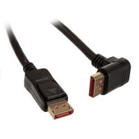InLine 8K (UHD-2) DisplayPort Kabel, nach oben gewinkelt, schwarz - 2m