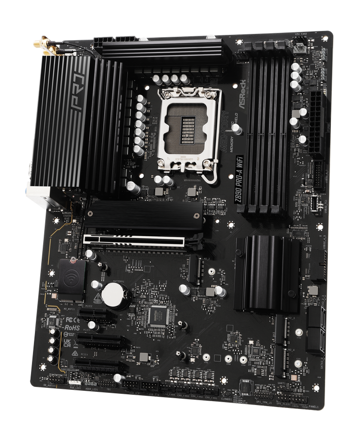 ASRock Z890 Pro-A WiFi, Intel Z890 Mainboard, Sockel LGA 1851, Intel Z890, ATX, DDR5 image number 2