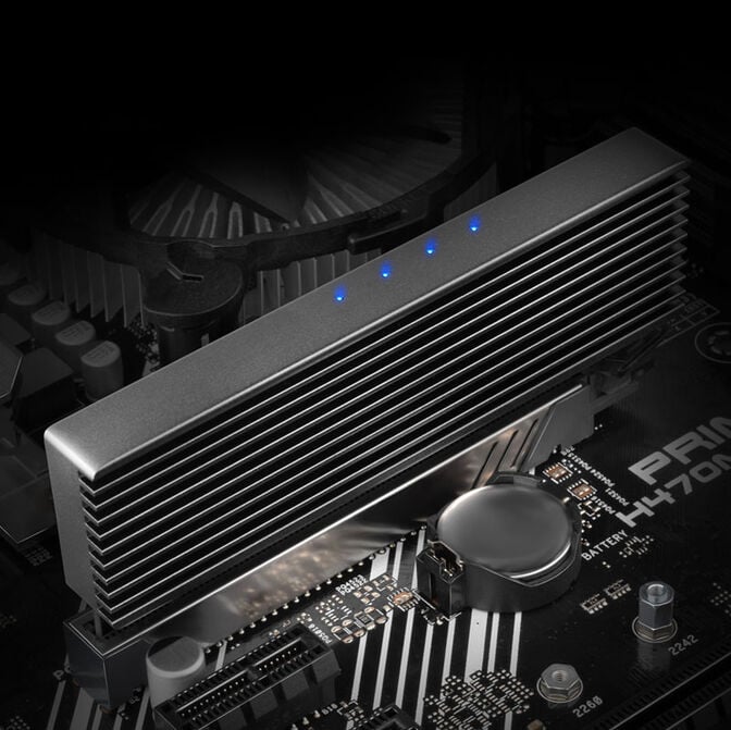 AXAGON PCEM2-XS PCI-E 3.0 16x - M.2 SSD NVMe, 80 mm SSD - low profile image number 3