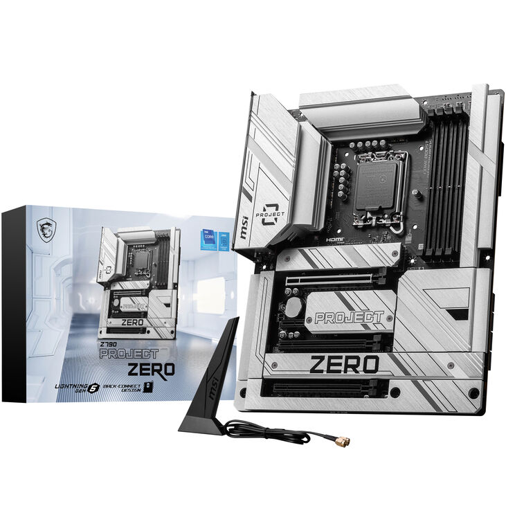 MSI Z790 Project Zero, Sockel LGA 1700, Intel Z790, ATX - DDR5, Back-Connect-Design image number 0