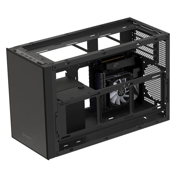 SilverStone SST-SG17B Micro-ATX / Mini ITX Geh&auml;use - schwarz image number 7