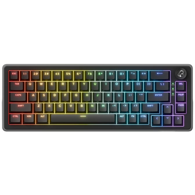 Ducky OK-HE-65 Gaming-Tastatur, Hall Effect, Haimu HE Switches, US-Layout - schwarz image number 0