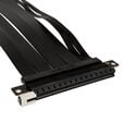 SilverStone Riser Flachband-Kabel, 22cm - schwarz image number null