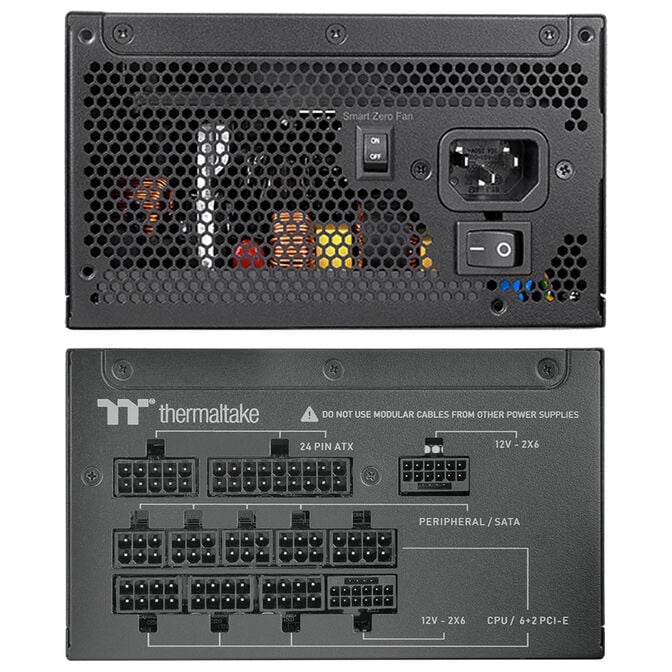 Thermaltake Toughpower GT 80 PLUS Gold Power Supply, modular, ATX 3.1, PCIe 5.1 - 1,200 W, black image number 4