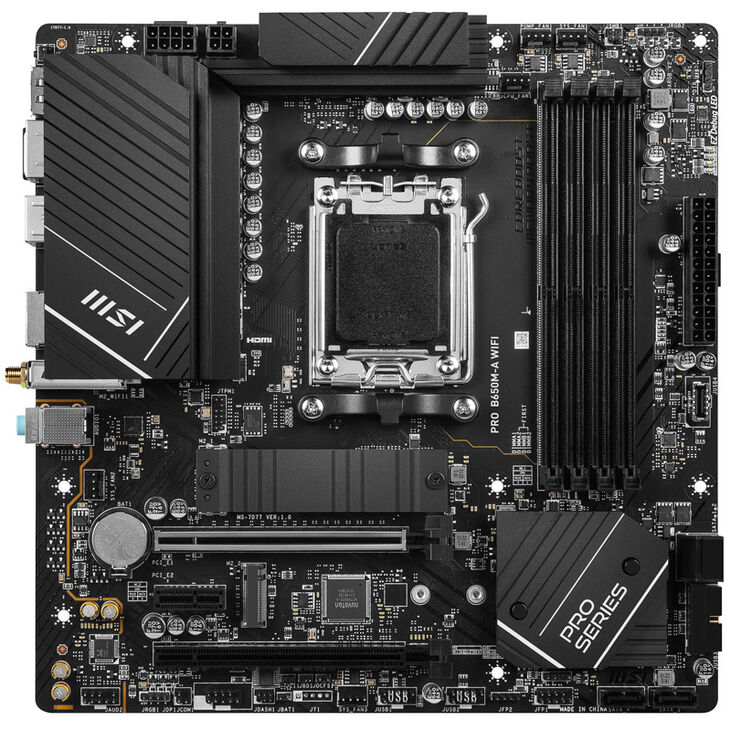 MSI Pro B650M-A WiFi, Sockel AM5, AMD B650M, Micro-ATX - DDR5 image number 2