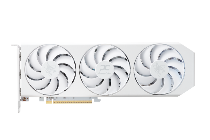 PowerColor Hellhound Spectral White Radeon RX 9060 XT OC Graphics Card, 16384 MB GDDR6 image number 2
