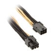 SilverStone 6-Pin-PCIe zu 6-Pin-PCIe Kabel 250mm - schwarz/gold image number null