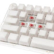 Ducky One 3 Aura White Mini Gaming Tastatur, RGB LED - MX-Silent-Red (US) image number null