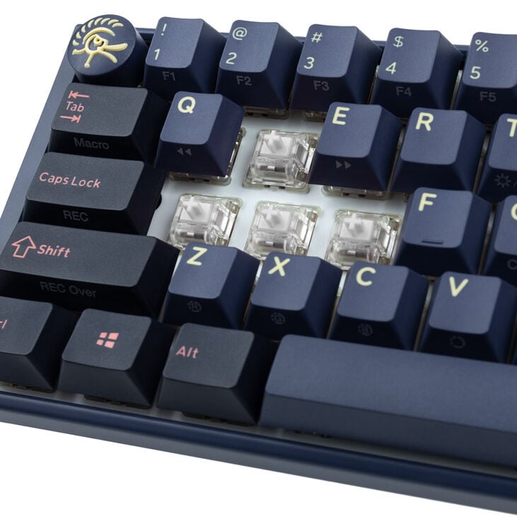 Ducky One 3 Cosmic Blue Mini Gaming Keyboard, RGB LED - MX-Ergo-Clear (US) image number 4