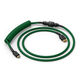 Glorious GMMK Coiled Cable Forest Green, Spiral Keyboard Cable, USB-C/USB-A – Dark Green/Black