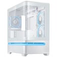 ASUS Prime AP202 ARGB PC-Geh&auml;use, Midi Tower, mATX, ARGB, Tempered Glass - wei&szlig; image number null