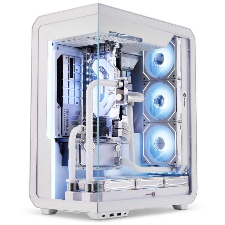 Ssupd Xhuttle PC case, mid tower, ATX, RGB, tempered glass - white image number 7