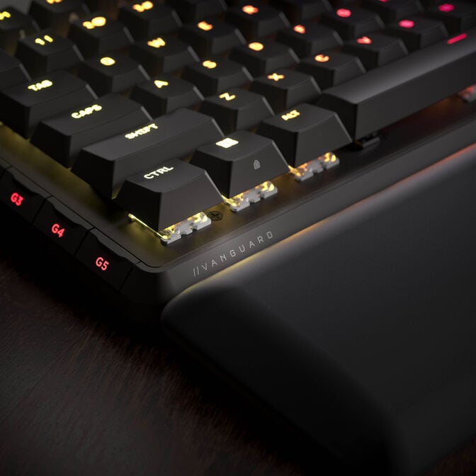 Corsair Vanguard 96 Wireless Gaming Keyboard, Mechanical, RGB, LCD Display, DE Layout - Black image number 16