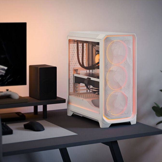 Fractal Design Meshify 3 Ambience Pro RGB White TG Clear PC-Geh&auml;use, Midi-Tower, E-ATX - wei&szlig; image number 13