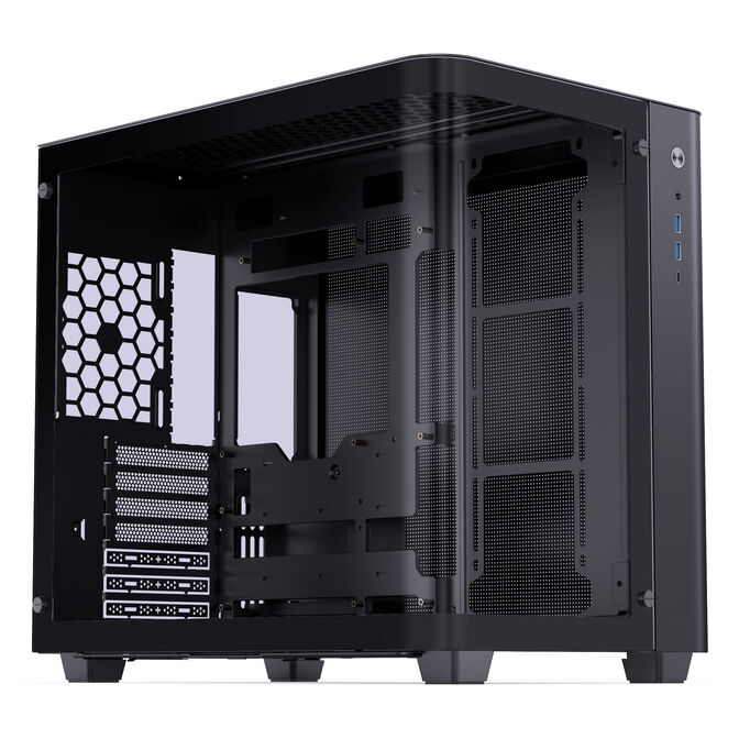 Jonsbo TK-3 PC Case, Mid Tower, ATX, Tempered Glass - Black image number 0