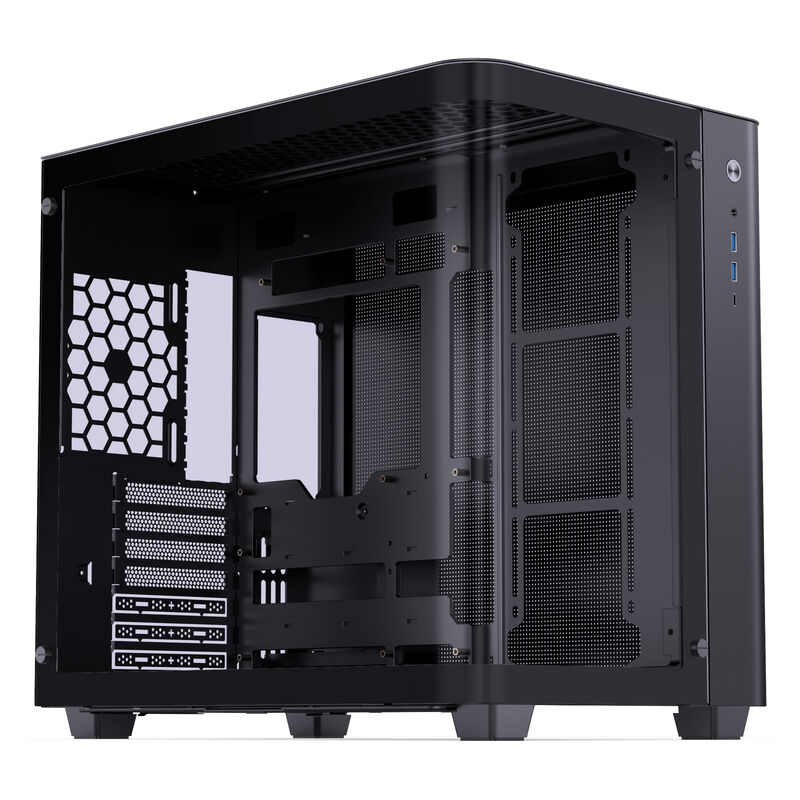 Jonsbo TK-3 Gehäuse, Midi-Tower, ATX, Tempered Glass - schwarz