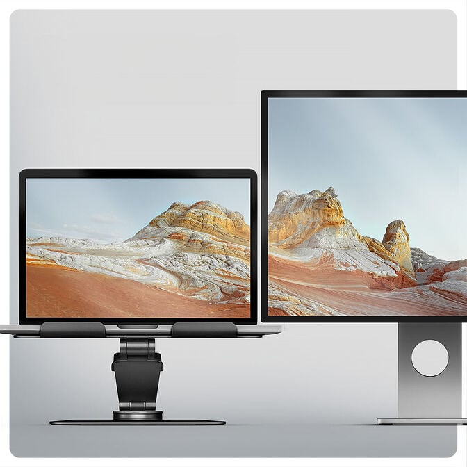 AXAGON STND-LQ St&auml;nder f&uuml;r 10 bis 16 Zoll Laptops und Tablets - silber image number 3