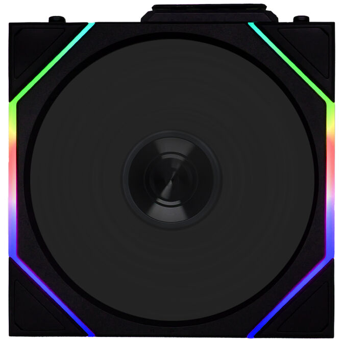 Lian Li UNI FAN TL-LCD Wireless Reverse Blade Lüfter, 3er-Pack inkl. Controller - 120mm, schwarz