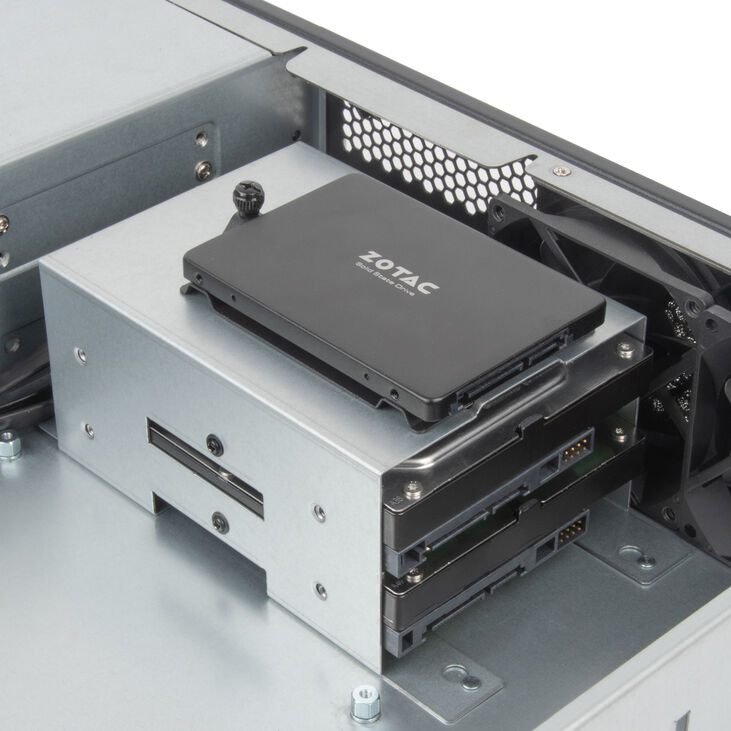 SilverStone SST-RM23-502-MINI - Rackmount Server Gehäuse, 2U, Micro-ATX - schwarz image number 3