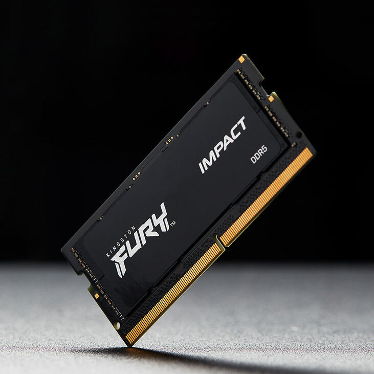 Kingston Fury Impact DDR5-5600 RAM, SO-DIMM, CL40 - 16 GB, black image number 2