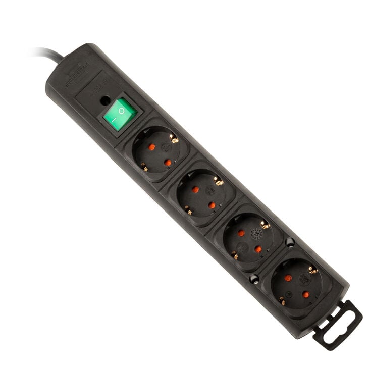 Brennenstuhl Comfort-Line Plus Steckdosenleiste, 4-fach - schwarz image number 1