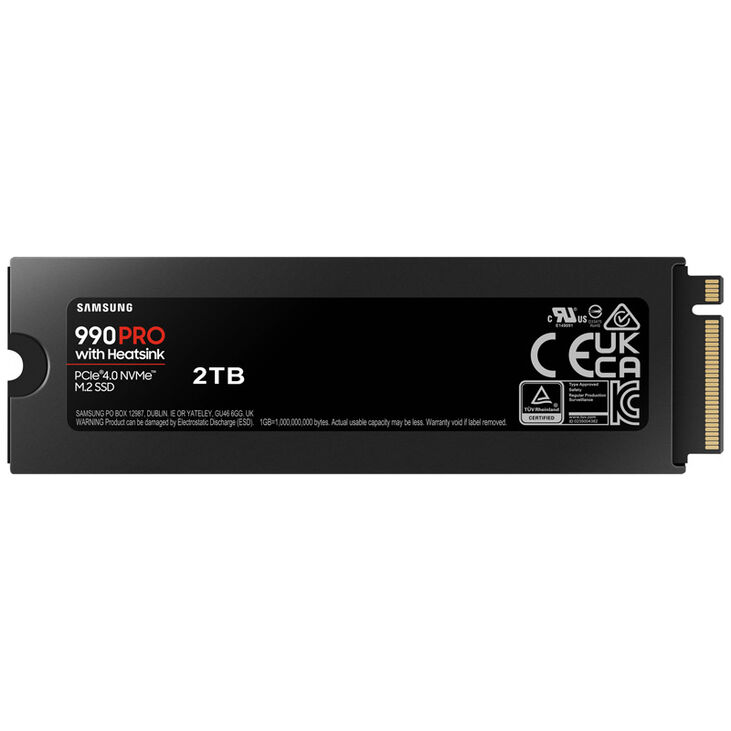 Samsung 990 PRO Series NVMe SSD, PCIe 4.0 M.2 Type 2280, with heatsink - 2 TB image number 7