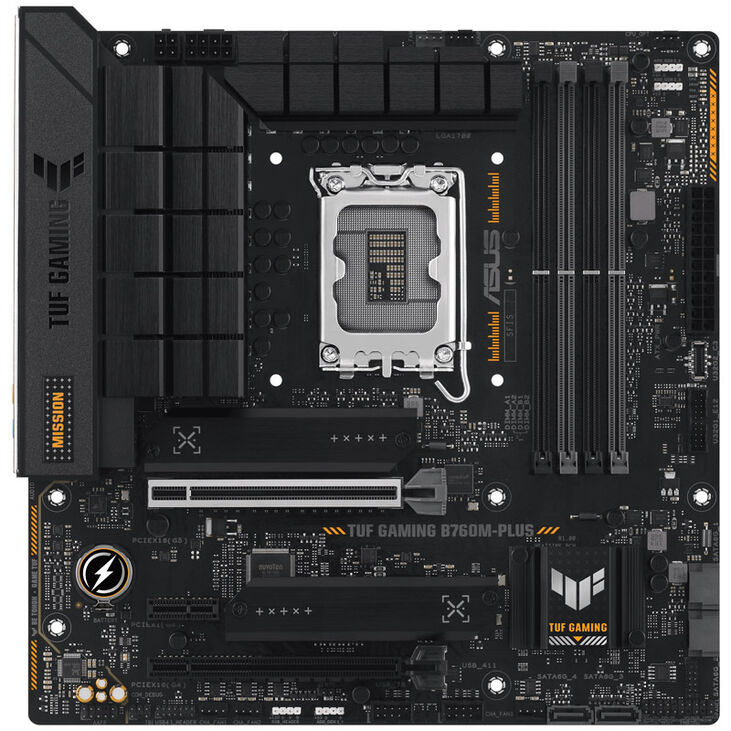 ASUS TUF Gaming B760M-Plus, Intel B760 Mainboard, Sockel 1700, DDR5 image number 2