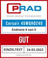 45 Zoll großer Gaming-Monitor, bei dem die Krümmung eigenhändig verändert werden kann
