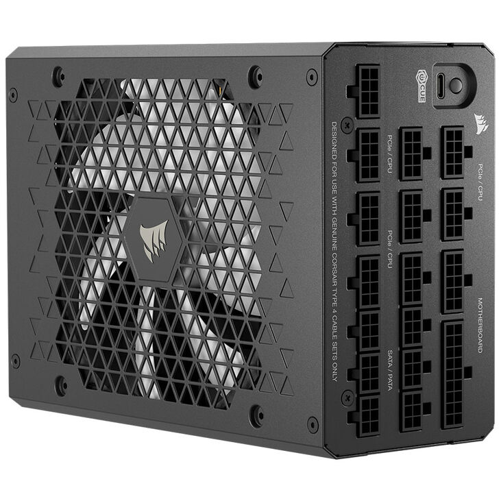 Corsair HXi Series (2025) HX1200i Netzteil 80 PLUS Platinum Netzteil, modular, ATX 3.1, PCIe 5.1 - 1.200 Watt, schwarz image number 2