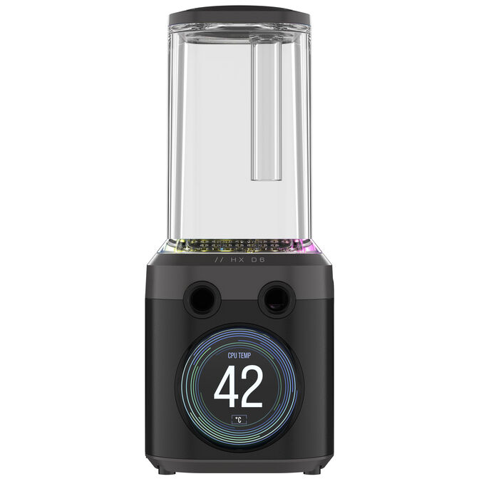 Corsair iCUE Link XD6 RGB Elite LCD Pump Reservoir Combo - black image number 2