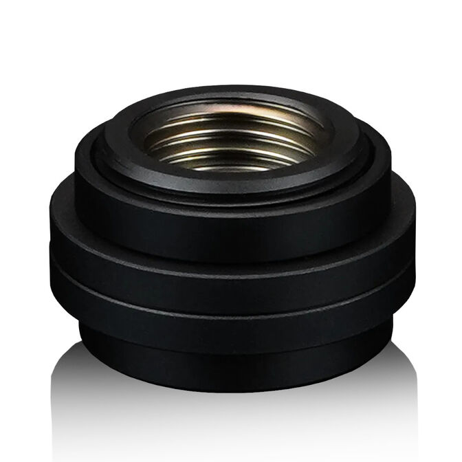 Thermal Grizzly DeltaMate Pass-Through Fitting, G1/4&rdquo;-Gewinde &ndash; schwarz verchromt image number 0