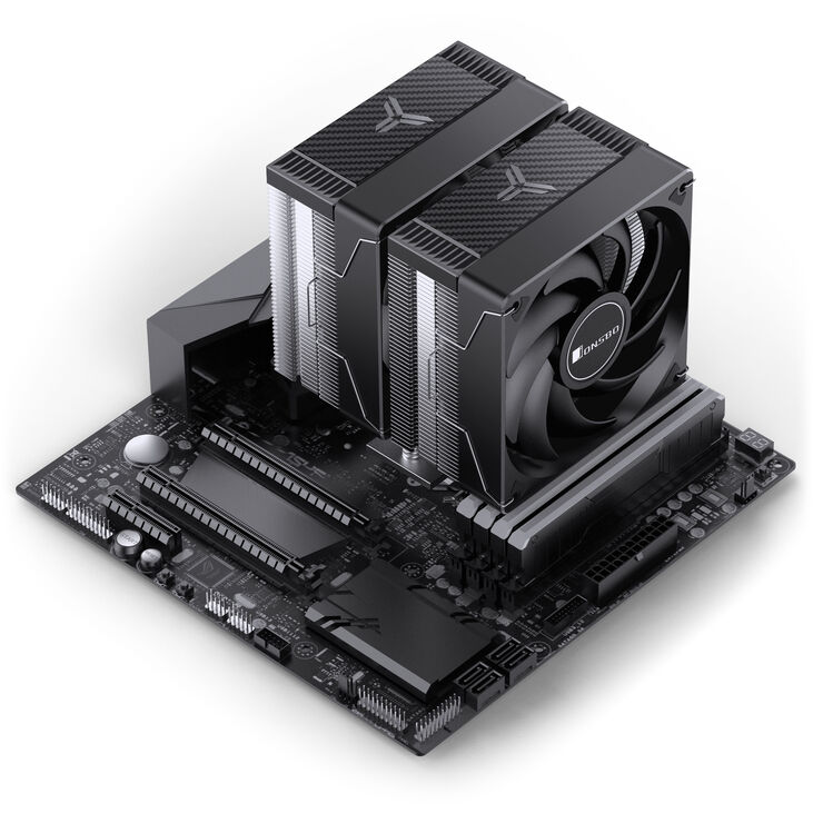 Jonsbo CR-3000E CPU-Kühler, Dual-Tower, 260W TDP - schwarz, 120mm image number 10