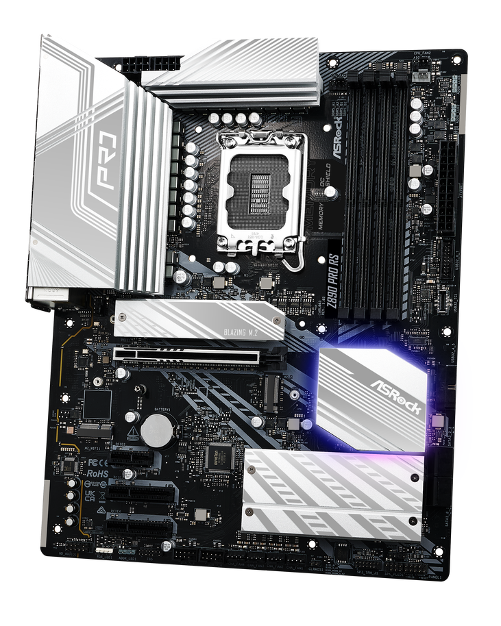 ASRock Z890 Pro RS, Intel Z890 Mainboard, Sockel LGA 1851, Intel Z890, ATX, DDR5 image number 4