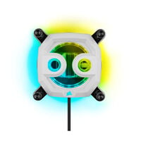 Corsair Hydro X Series XC7 RGB PRO CPU Wasserblock LGA 1200/1700, AM4/AM5 - wei&szlig;